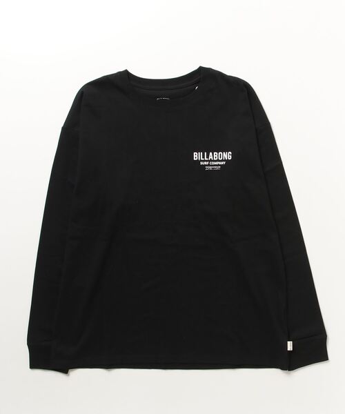 BILLABONG(ビラボン)の「【直営店限定】BILLABONG レディース LOGO LS TEE ロンT 【2024年春夏モデル】/ビラボンボーイズライクシルエットブランドロゴプリント長袖カットソー(Tシャツ/カットソー・レディース・グリーン系その他/オレンジ/ブラック/オフホワイト・MEDIUM)」の1枚目の写真