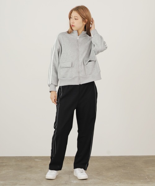 ROOPTOKYO（ループトウキョウ）の「▲SIDE LINE POCKET TRACK JACKET / サイドラインポケットトラックジャケット（ブルゾン・レディース・ベージュ/ブラック/ブラウン/グレー/ライトブラウン/アイボリー・FREE）」の19枚目の写真