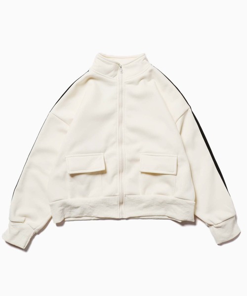 ROOPTOKYO（ループトウキョウ）の「▲SIDE LINE POCKET TRACK JACKET / サイドラインポケットトラックジャケット（ブルゾン・レディース・ベージュ/ブラック/ブラウン/グレー/ライトブラウン/アイボリー・FREE）」の13枚目の写真