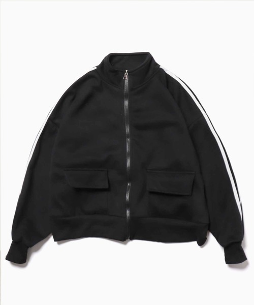 ROOPTOKYO（ループトウキョウ）の「▲SIDE LINE POCKET TRACK JACKET / サイドラインポケットトラックジャケット（ブルゾン・レディース・ベージュ/ブラック/ブラウン/グレー/ライトブラウン/アイボリー・FREE）」の15枚目の写真