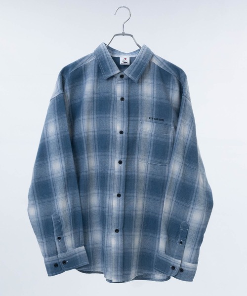 Red Cap Girl（レッドキャプガール）の「【a-r】〔RedCapGirl/レッドキャップガール〕バックイラスト刺繍 オンブレチェック バルーンスリーブ シャツ 長袖（シャツ/ブラウス・レディース・マルチ/ブラック/ブルー/ホワイト/ブラック系その他/ホワイト系その他/ブラウン/ベージュ・LARGE/MEDIUM/X-LARGE）」の17枚目の写真