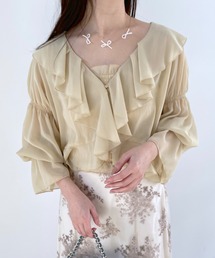 mysty woman | シフォンカーデ×ビスチェSET 104483(シャツ/ブラウス)