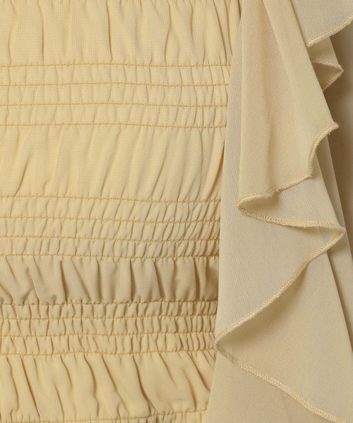 mysty woman（ミスティウーマン）の「シフォンカーデ×ビスチェSET　104483（シャツ/ブラウス・レディース・オフホワイト/モカ/ライトイエロー/ブラック・FREE）」の16枚目の写真