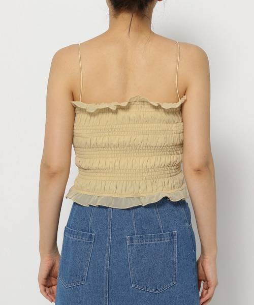 mysty woman（ミスティウーマン）の「シフォンカーデ×ビスチェSET　104483（シャツ/ブラウス・レディース・オフホワイト/モカ/ライトイエロー/ブラック・FREE）」の18枚目の写真