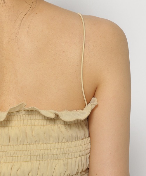 mysty woman（ミスティウーマン）の「シフォンカーデ×ビスチェSET　104483（シャツ/ブラウス・レディース・オフホワイト/モカ/ライトイエロー/ブラック・FREE）」の19枚目の写真