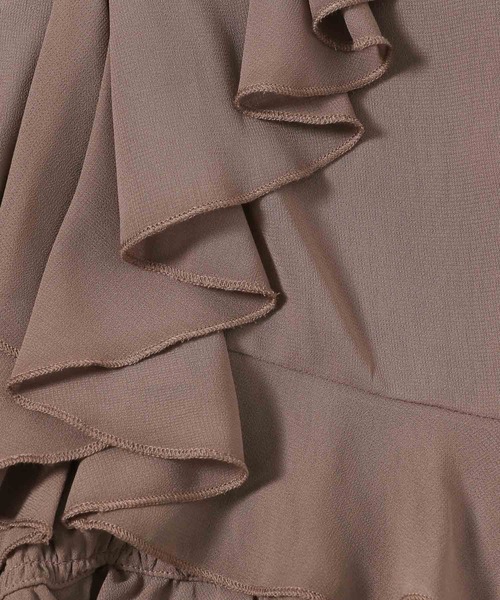 mysty woman（ミスティウーマン）の「シフォンカーデ×ビスチェSET　104483（シャツ/ブラウス・レディース・オフホワイト/モカ/ライトイエロー/ブラック・FREE）」の20枚目の写真