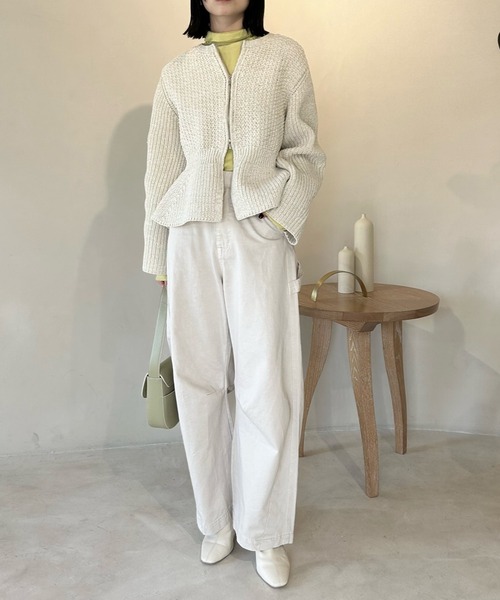 mystic(ミスティック)の「【3サイズ展開】ペインターカーブパンツ(その他パンツ・レディース・アイボリー/ピンク/ネイビー・0/1/2)」の7枚目の写真