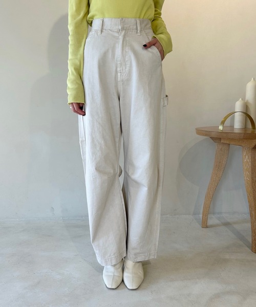 mystic(ミスティック)の「【3サイズ展開】ペインターカーブパンツ(その他パンツ・レディース・アイボリー/ピンク/ネイビー・0/1/2)」の11枚目の写真