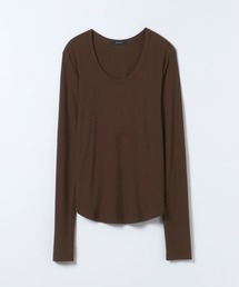 JEANASIS | スムーステレコUネックLS TEE/103372(Tシャツ/カットソー)