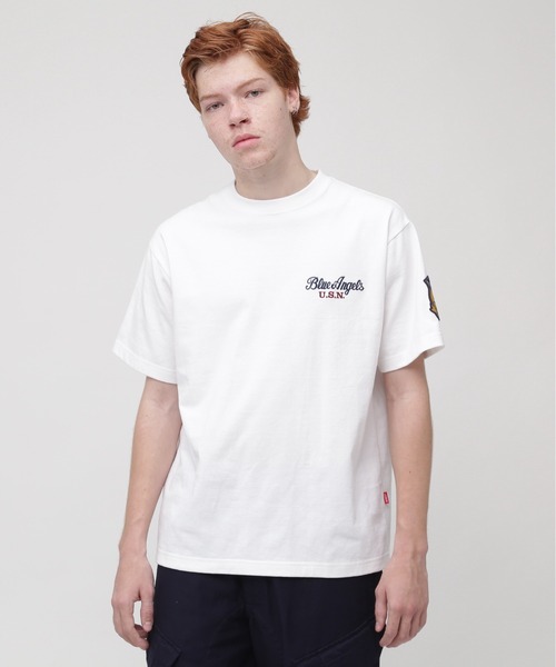BLUE ANGELS EMBROIDERY SHORTSLEEVE T-SHIRT / ブルーエンジェルス エンブロイダリー Tシャツ / AVIREX / アヴィレックス（Tシャツ/カットソー）｜AVIREX（アヴィレックス）