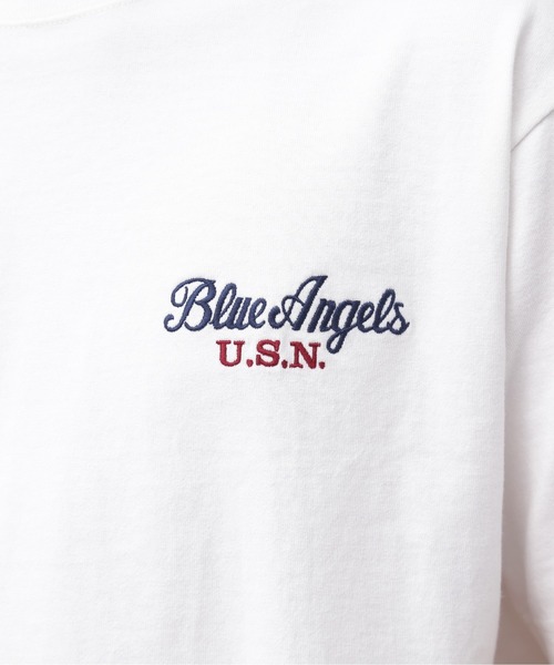 BLUE ANGELS EMBROIDERY SHORTSLEEVE T-SHIRT / ブルーエンジェルス エンブロイダリー Tシャツ / AVIREX / アヴィレックス（Tシャツ/カットソー）｜AVIREX（アヴィレックス）
