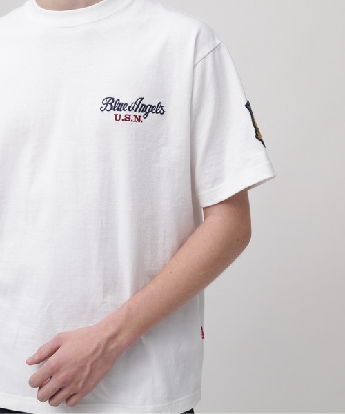 BLUE ANGELS EMBROIDERY SHORTSLEEVE T-SHIRT / ブルーエンジェルス エンブロイダリー Tシャツ / AVIREX / アヴィレックス（Tシャツ/カットソー）｜AVIREX（アヴィレックス）