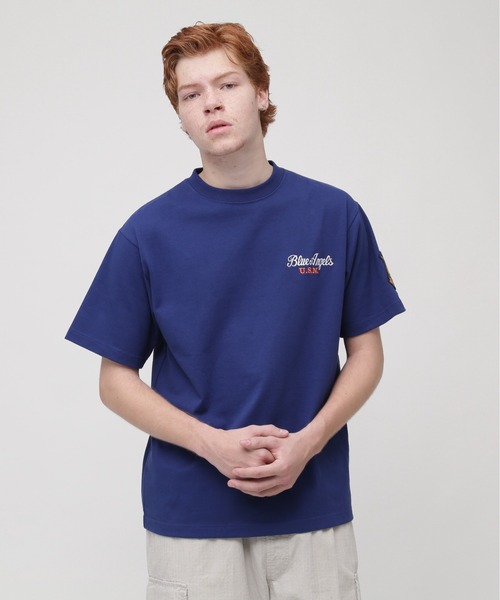 BLUE ANGELS EMBROIDERY SHORTSLEEVE T-SHIRT / ブルーエンジェルス エンブロイダリー Tシャツ / AVIREX / アヴィレックス（Tシャツ/カットソー）｜AVIREX（アヴィレックス）