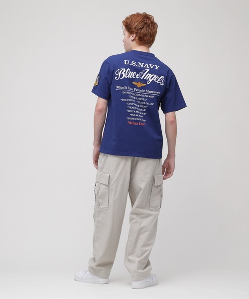BLUE ANGELS EMBROIDERY SHORTSLEEVE T-SHIRT / ブルーエンジェルス エンブロイダリー Tシャツ / AVIREX / アヴィレックス（Tシャツ/カットソー）｜AVIREX（アヴィレックス）