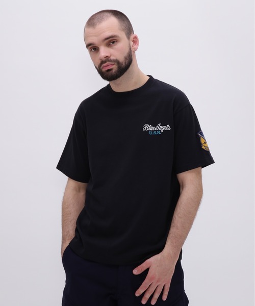 BLUE ANGELS EMBROIDERY SHORTSLEEVE T-SHIRT / ブルーエンジェルス エンブロイダリー Tシャツ / AVIREX / アヴィレックス（Tシャツ/カットソー）｜AVIREX（アヴィレックス）