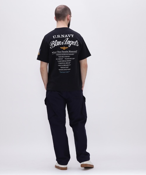 BLUE ANGELS EMBROIDERY SHORTSLEEVE T-SHIRT / ブルーエンジェルス エンブロイダリー Tシャツ / AVIREX / アヴィレックス（Tシャツ/カットソー）｜AVIREX（アヴィレックス）