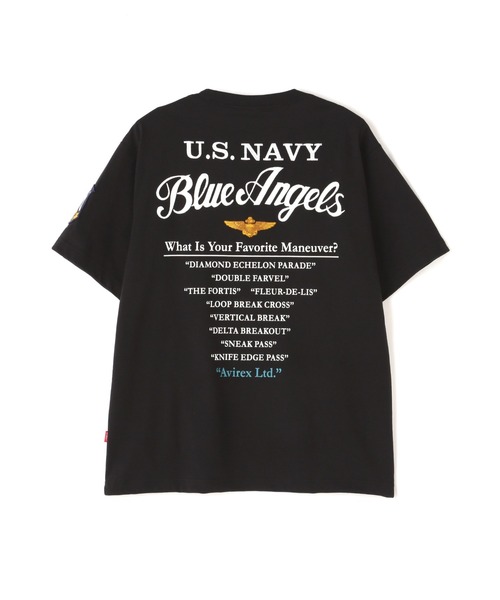 BLUE ANGELS EMBROIDERY SHORTSLEEVE T-SHIRT / ブルーエンジェルス エンブロイダリー Tシャツ / AVIREX / アヴィレックス（Tシャツ/カットソー）｜AVIREX（アヴィレックス）