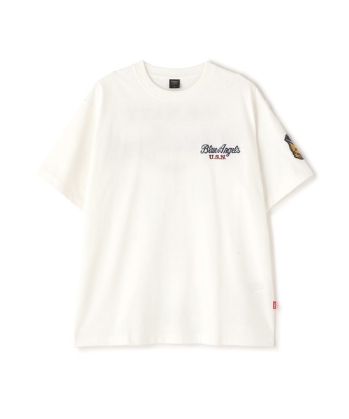 BLUE ANGELS EMBROIDERY SHORTSLEEVE T-SHIRT / ブルーエンジェルス エンブロイダリー Tシャツ / AVIREX / アヴィレックス（Tシャツ/カットソー）｜AVIREX（アヴィレックス）