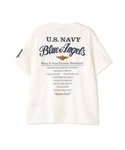 BLUE ANGELS EMBROIDERY SHORTSLEEVE T-SHIRT / ブルーエンジェルス エンブロイダリー Tシャツ / AVIREX / アヴィレックス（Tシャツ/カットソー）｜AVIREX（アヴィレックス）
