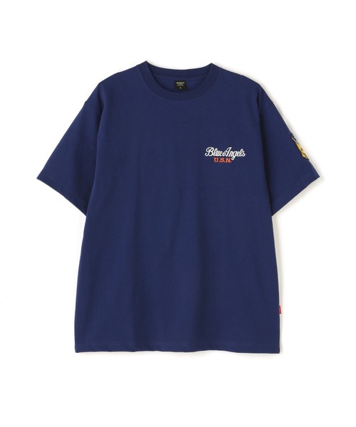 BLUE ANGELS EMBROIDERY SHORTSLEEVE T-SHIRT / ブルーエンジェルス エンブロイダリー Tシャツ / AVIREX / アヴィレックス（Tシャツ/カットソー）｜AVIREX（アヴィレックス）