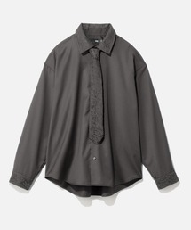 HARE | レースネクタイツキシャツ(HARE)(シャツ/ブラウス)