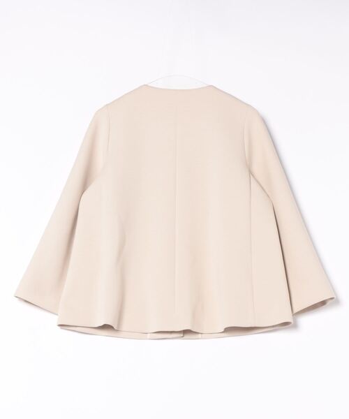 STRAWBERRY-FIELDS（ストロベリーフィールズ）の「コート（ノーカラーコート・レディース・グレー/ベージュ・2）」の3枚目の写真