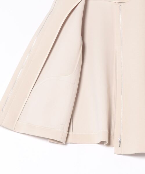 STRAWBERRY-FIELDS（ストロベリーフィールズ）の「コート（ノーカラーコート・レディース・グレー/ベージュ・2）」の4枚目の写真