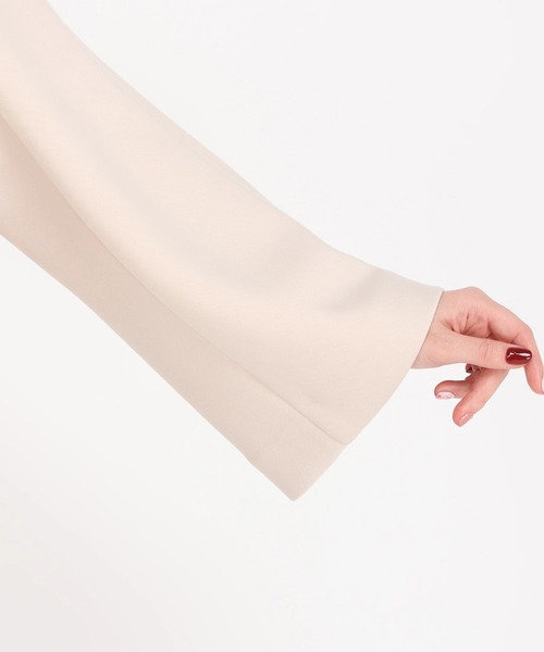 STRAWBERRY-FIELDS（ストロベリーフィールズ）の「コート（ノーカラーコート・レディース・グレー/ベージュ・2）」の9枚目の写真