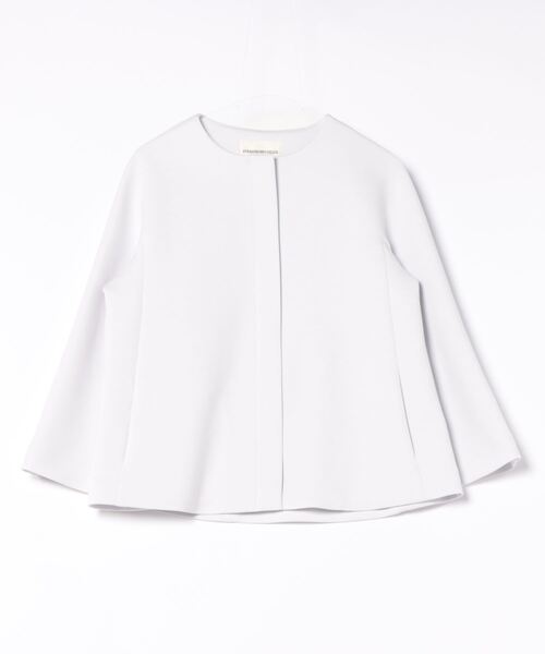 STRAWBERRY-FIELDS（ストロベリーフィールズ）の「コート（ノーカラーコート・レディース・グレー/ベージュ・2）」の13枚目の写真