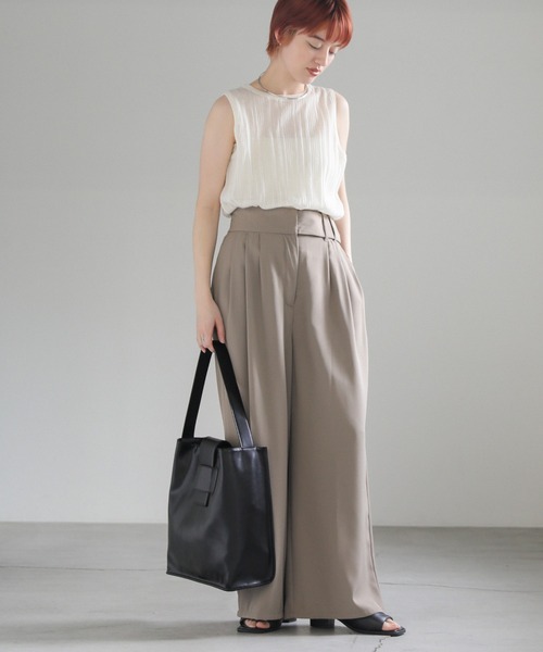 select MOCA（セレクトモカ）の「ビッグトートバッグ（トートバッグ・レディース・ベージュ/ブラック・FREE）」の12枚目の写真