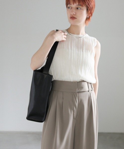 select MOCA（セレクトモカ）の「ビッグトートバッグ（トートバッグ・レディース・ベージュ/ブラック・FREE）」の7枚目の写真