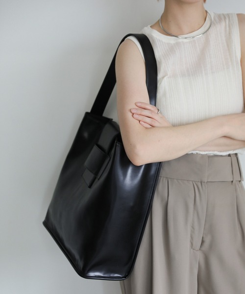 select MOCA（セレクトモカ）の「ビッグトートバッグ（トートバッグ・レディース・ベージュ/ブラック・FREE）」の8枚目の写真