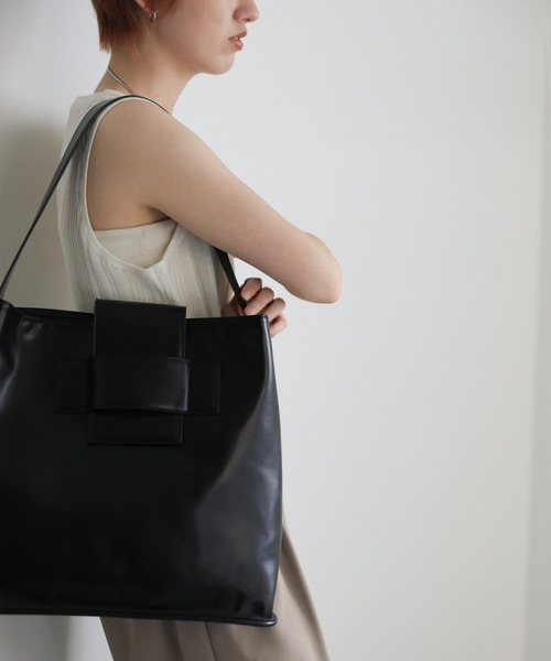 select MOCA（セレクトモカ）の「ビッグトートバッグ（トートバッグ・レディース・ベージュ/ブラック・FREE）」の9枚目の写真