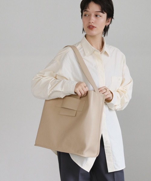 select MOCA（セレクトモカ）の「ビッグトートバッグ（トートバッグ・レディース・ベージュ/ブラック・FREE）」の16枚目の写真