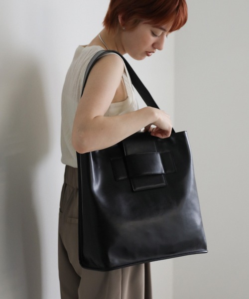 select MOCA（セレクトモカ）の「ビッグトートバッグ（トートバッグ・レディース・ベージュ/ブラック・FREE）」の6枚目の写真