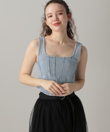 FOREVER 21 | 【2024SS】デニムビスチェ(チューブトップ)