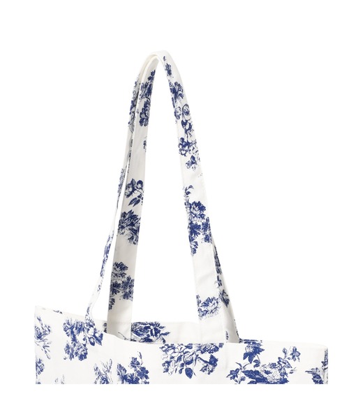 Francfranc（フランフラン）の「ロゴトート クラシックフラワー S ブルー（トートバッグ・レディース・ブルー・FREE）」の4枚目の写真