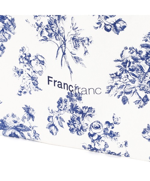 Francfranc（フランフラン）の「ロゴトート クラシックフラワー S ブルー（トートバッグ・レディース・ブルー・FREE）」の5枚目の写真