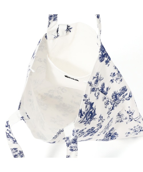 Francfranc（フランフラン）の「ロゴトート クラシックフラワー S ブルー（トートバッグ・レディース・ブルー・FREE）」の6枚目の写真