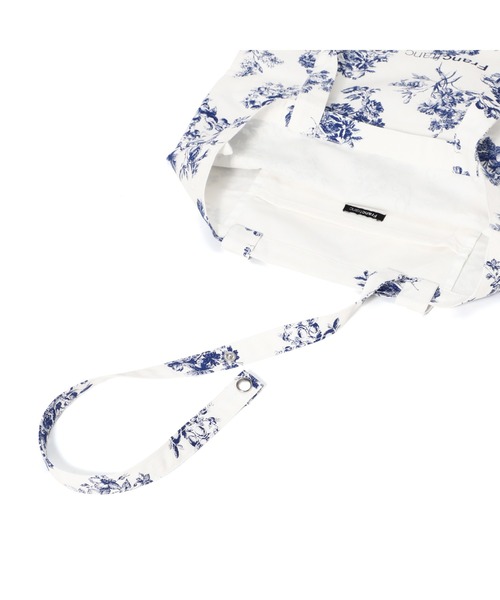 Francfranc（フランフラン）の「ロゴトート クラシックフラワー S ブルー（トートバッグ・レディース・ブルー・FREE）」の7枚目の写真