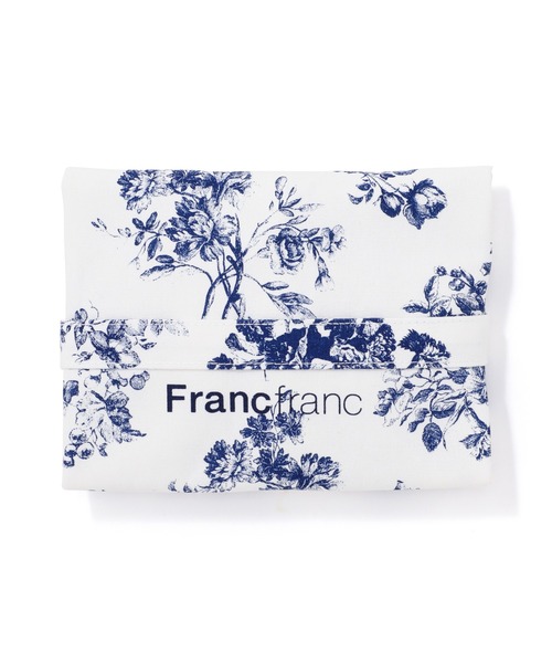 Francfranc（フランフラン）の「ロゴトート クラシックフラワー S ブルー（トートバッグ・レディース・ブルー・FREE）」の2枚目の写真