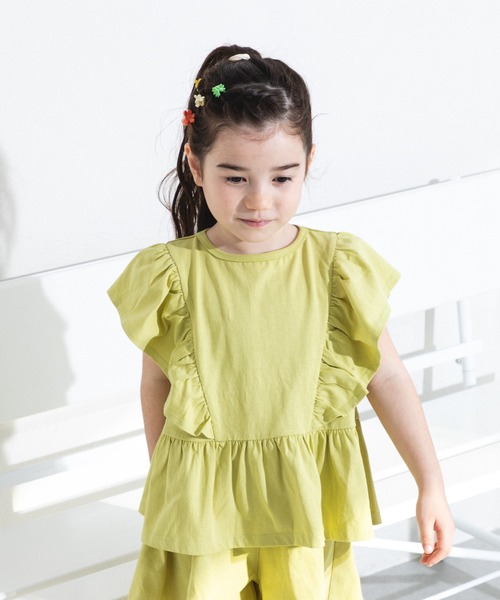 pairmanon（ペアマノン）の「ティアード見え フリルセットアップ（セットアップ・キッズ・ブラック/ピンク/パープル/イエロー系その他・130/110/90/150/120/140/100）」の17枚目の写真