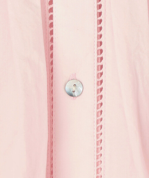 Bshop（ビショップ）の「INDIA INDUSTRY | ピンタックシャツワンピース WOMEN（シャツワンピース・レディース・ブラック/ピンク/オフホワイト・1）」の6枚目の写真