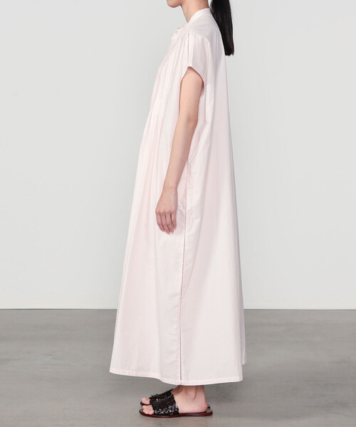 Bshop（ビショップ）の「INDIA INDUSTRY | ピンタックシャツワンピース WOMEN（シャツワンピース・レディース・ブラック/ピンク/オフホワイト・1）」の9枚目の写真