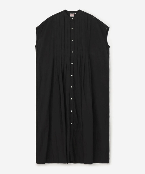 Bshop（ビショップ）の「INDIA INDUSTRY | ピンタックシャツワンピース WOMEN（シャツワンピース・レディース・ブラック/ピンク/オフホワイト・1）」の7枚目の写真