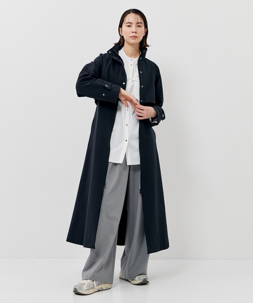 CITY TOKYO(シティトウキョウ)の「レナペスヨークスタンドスプリングコート(トレンチコート・レディース・ブラック/ダークグレー/ベージュ・1/2)」の2枚目の写真