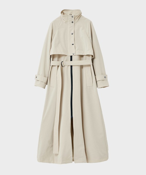 CITY TOKYO(シティトウキョウ)の「レナペスヨークスタンドスプリングコート(トレンチコート・レディース・ブラック/ダークグレー/ベージュ・1/2)」の5枚目の写真