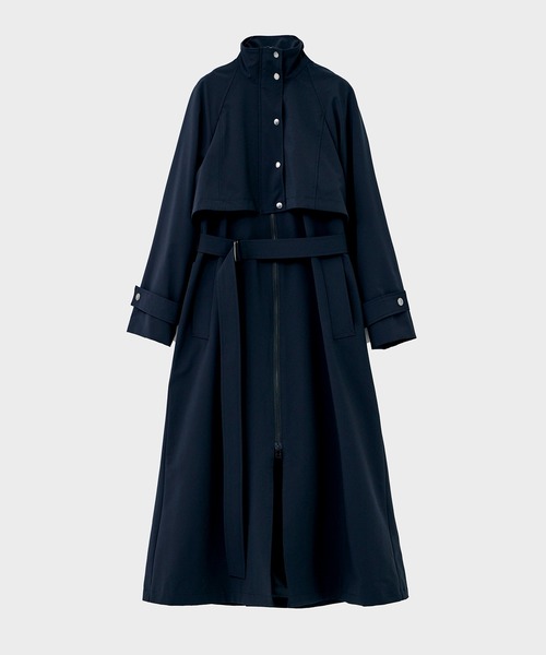 CITY TOKYO(シティトウキョウ)の「レナペスヨークスタンドスプリングコート(トレンチコート・レディース・ブラック/ダークグレー/ベージュ・1/2)」の6枚目の写真