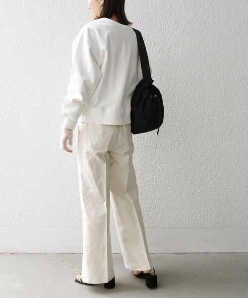 SHIPS any(シップス エニィ)の「【SHIPS any別注】THE KNiTS:〈洗濯機可能〉カレッジ ロゴ スウェット 24SS(スウェット・レディース・グレー/ナチュラル/ホワイト・ONE SIZE)」の15枚目の写真