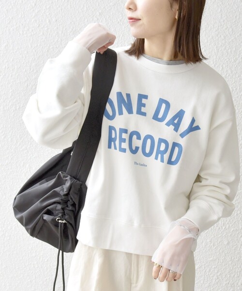 SHIPS any(シップス エニィ)の「【SHIPS any別注】THE KNiTS:〈洗濯機可能〉カレッジ ロゴ スウェット 24SS(スウェット・レディース・グレー/ナチュラル/ホワイト・ONE SIZE)」の19枚目の写真